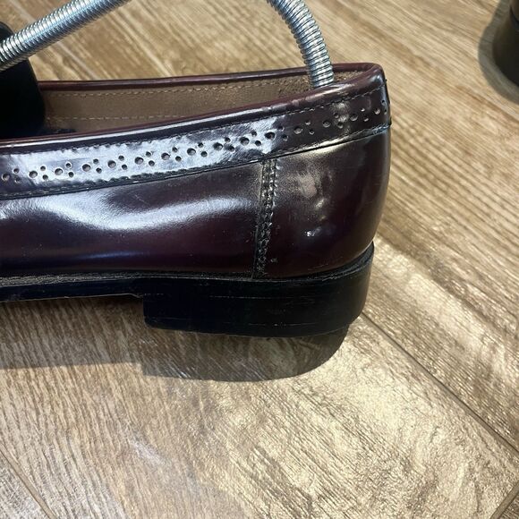 G.H. Bass Weejuns Bass Jeremy Shoes Mens 9 EE Burgundy Leather Tassel Loafers main image 5
